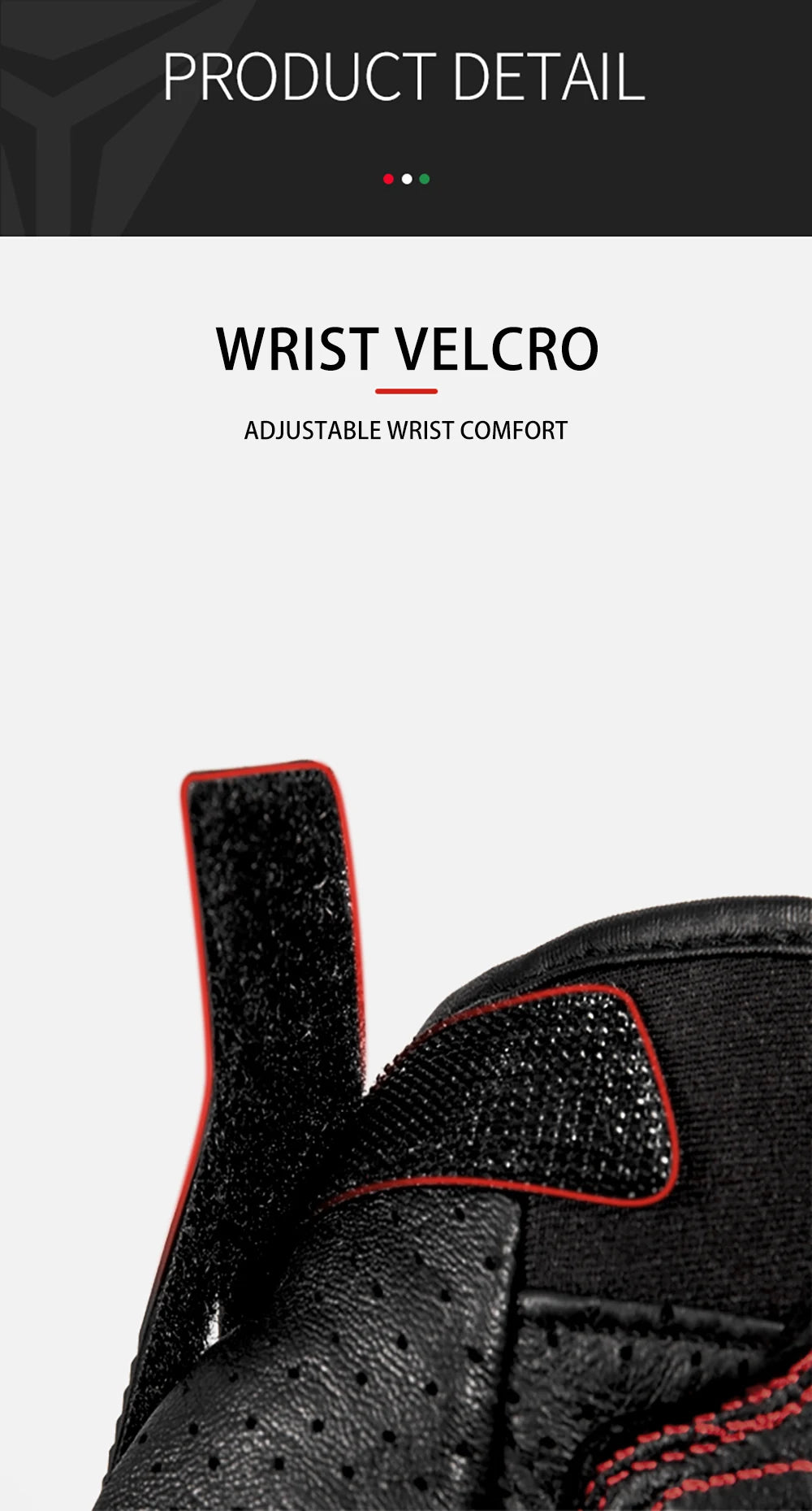 Motorcycle Gloves Leather Breathable With Reinforced Protection